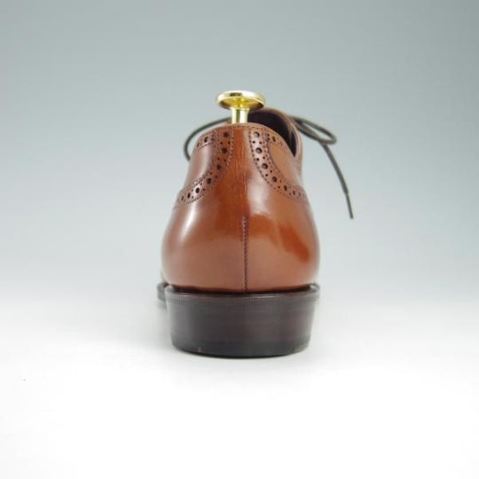 極美品★(スペイン製)CARMINA/カルミナ SIZE 9【定価￥72,600-★グッドイヤーウェルテッド製法/INCAラスト】80251/セミブローグ/茶★g703