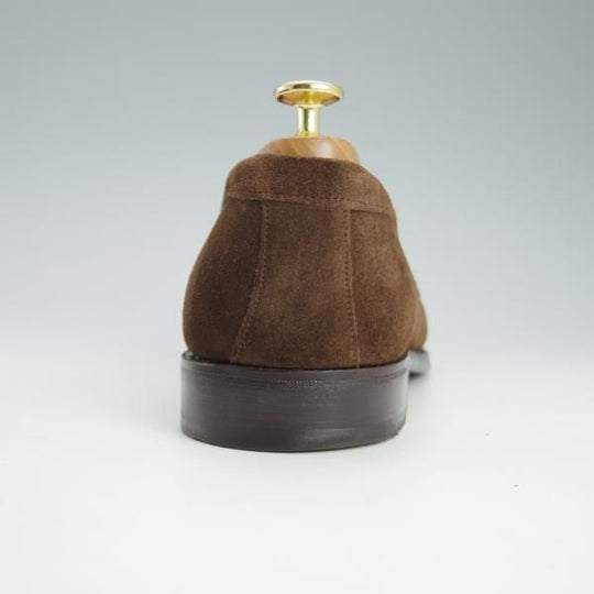 極美品★(英)チーニー 8F【モデル定価￥74,800-★アーバンリサーチ別注/CANNON】277ラスト/コインローファー/スエード/CHEANEY★g704