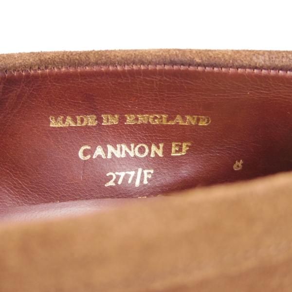 極美品★(英)チーニー 8F【モデル定価￥74,800-★アーバンリサーチ別注/CANNON】277ラスト/コインローファー/スエード/CHEANEY★g704