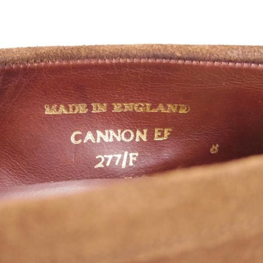 極美品★(英)チーニー 8F【モデル定価￥74,800-★アーバンリサーチ別注/CANNON】277ラスト/コインローファー/スエード/CHEANEY★g704
