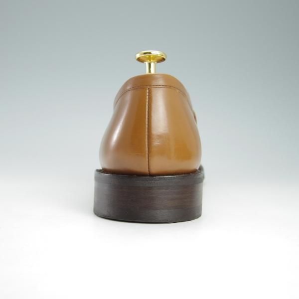 極美品★パラブーツ SIZE 7【定価￥77,000-★アドニス/ADONIS】ギャラクシーソール/コインローファー/カーフ/薄茶/Paraboot★g705