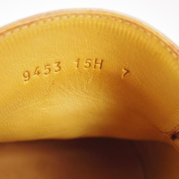 極美品★パラブーツ SIZE 7【定価￥77,000-★アドニス/ADONIS】ギャラクシーソール/コインローファー/カーフ/薄茶/Paraboot★g705