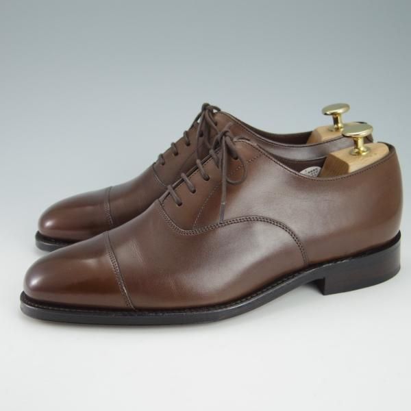 極美品★(英)Loake/ローク 6F【グッドイヤーウェルテッド製法★ALDWYCH/ストレートチップ】カーフ/濃茶/メンズ★g707