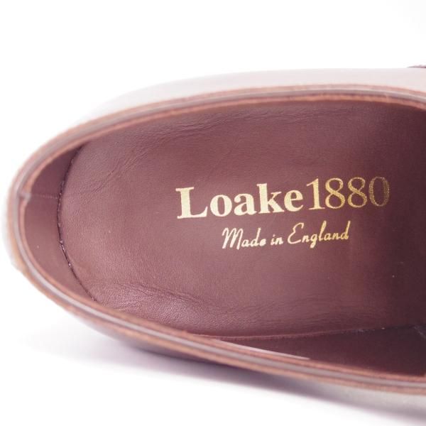 極美品★(英)Loake/ローク 6F【グッドイヤーウェルテッド製法★ALDWYCH/ストレートチップ】カーフ/濃茶/メンズ★g707