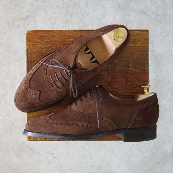 美品★ロイドフットウェア 6.5E【ダイナイトソール仕様★(英)BARKER製/バーカー】Vシリーズ/フルブローグ/濃茶/Lloyd Footwear★g708