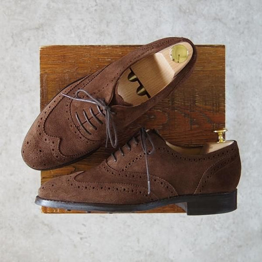 美品★ロイドフットウェア 6.5E【ダイナイトソール仕様★(英)BARKER製/バーカー】Vシリーズ/フルブローグ/濃茶/Lloyd Footwear★g708