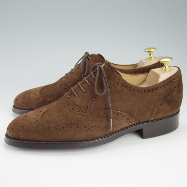 美品★ロイドフットウェア 6.5E【ダイナイトソール仕様★(英)BARKER製/バーカー】Vシリーズ/フルブローグ/濃茶/Lloyd Footwear★g708