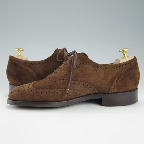 美品★ロイドフットウェア 6.5E【ダイナイトソール仕様★(英)BARKER製/バーカー】Vシリーズ/フルブローグ/濃茶/Lloyd Footwear★g708