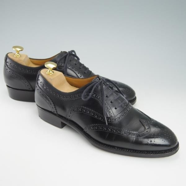 極上★オリエンタル SIZE 6.5【グッドイヤーウェルテッド製法★(富山)CRISPIN別注/フルブローグ】カーフ/黒/メンズ★g709