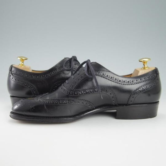 極上★オリエンタル SIZE 6.5【グッドイヤーウェルテッド製法★(富山)CRISPIN別注/フルブローグ】カーフ/黒/メンズ★g709