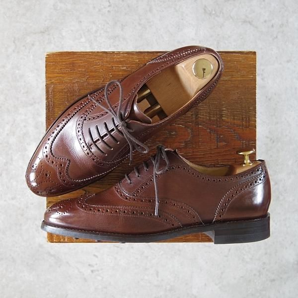 美品★ロイドフットウェア 6.5E【ダイナイトソール仕様★(英)BARKER製/バーカー】Vシリーズ/フルブローグ/濃茶/Lloyd Footwear★g710