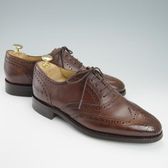 美品★ロイドフットウェア 6.5E【ダイナイトソール仕様★(英)BARKER製/バーカー】Vシリーズ/フルブローグ/濃茶/Lloyd Footwear★g710