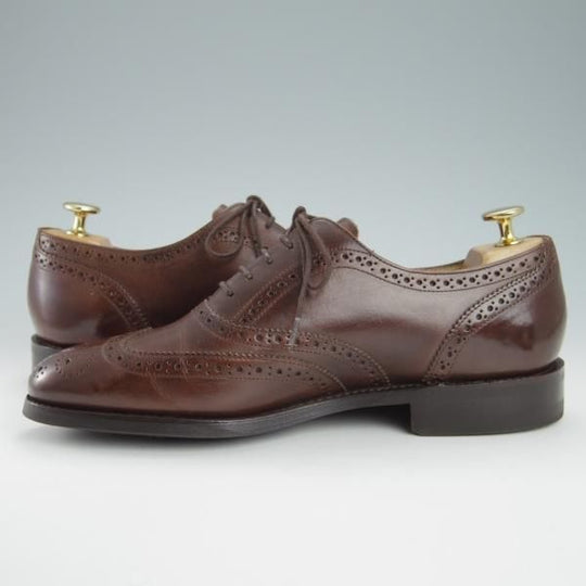 美品★ロイドフットウェア 6.5E【ダイナイトソール仕様★(英)BARKER製/バーカー】Vシリーズ/フルブローグ/濃茶/Lloyd Footwear★g710