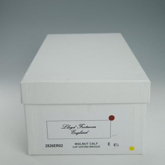 美品★ロイドフットウェア 6.5E【ダイナイトソール仕様★(英)BARKER製/バーカー】Vシリーズ/フルブローグ/濃茶/Lloyd Footwear★g710