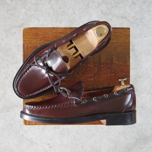 未使用★(米)YUKETEN/ユケテン 7.5C【定価￥108,000-★コードバン仕様/(米)ホーウィン社】705/モカシン/赤茶/メンズ★g714