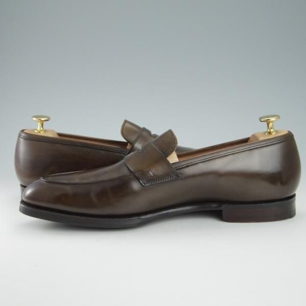 極美品★クロケット&ジョーンズ 7.5E【定価￥104,500-★ハンドグレード/CRAWFORD】363ラスト/ローファー/Crockett&Jones★g715