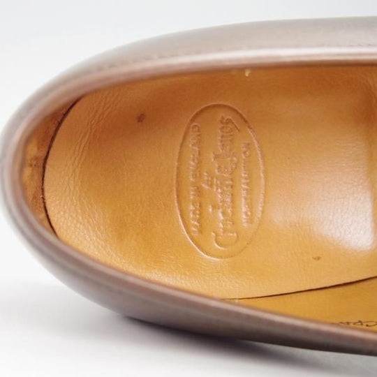 極美品★クロケット&ジョーンズ 7.5E【定価￥104,500-★ハンドグレード/CRAWFORD】363ラスト/ローファー/Crockett&Jones★g715