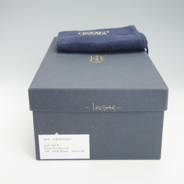 極美品★クロケット&ジョーンズ 7.5E【定価￥104,500-★ハンドグレード/CRAWFORD】363ラスト/ローファー/Crockett&Jones★g715