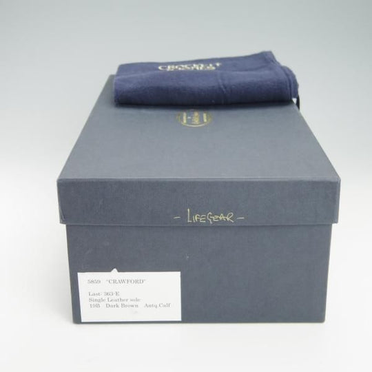 極美品★クロケット&ジョーンズ 7.5E【定価￥104,500-★ハンドグレード/CRAWFORD】363ラスト/ローファー/Crockett&Jones★g715