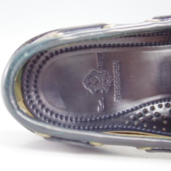 未使用★(米)YUKETEN/ユケテン 7C【定価￥118,800-★コードバン仕様/紺/(米)ホーウィン社】704/モカシン/ローファー/メンズ★g717