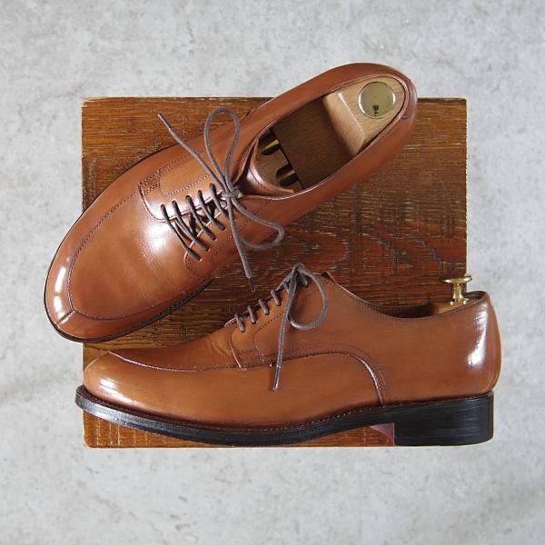 極上★(英)アルフレッド・サージェント UK7【貴重★モディファイドVチップ似寄モデル/トゥモローランド別注】茶/Alfred Sargent★g718