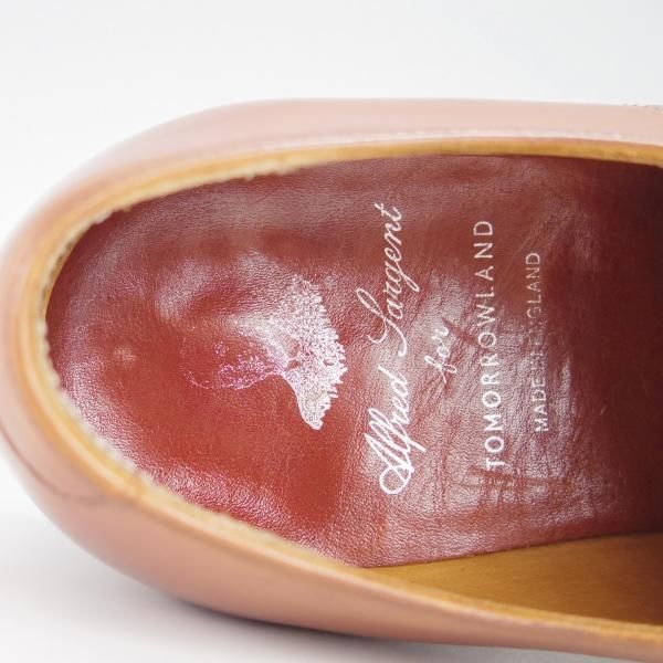 極上★(英)アルフレッド・サージェント UK7【貴重★モディファイドVチップ似寄モデル/トゥモローランド別注】茶/Alfred Sargent★g718