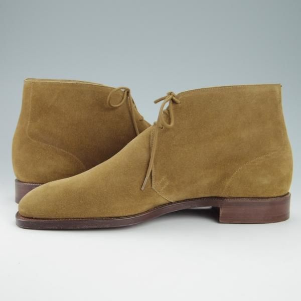 未使用★クロケット&ジョーンズ 8.5E【★(英)ポールセンスコーン別注/Poulsen Skone】248ラスト/チャッカブーツ/薄茶/Crockett&Jones★g720