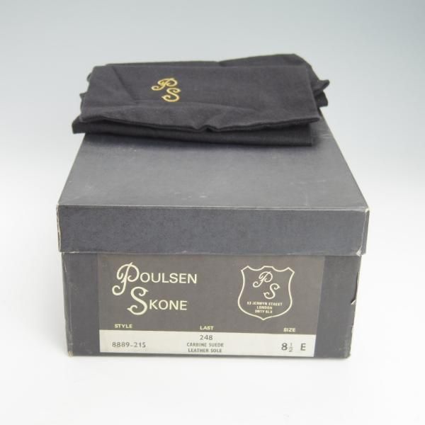 未使用★クロケット&ジョーンズ 8.5E【★(英)ポールセンスコーン別注/Poulsen Skone】248ラスト/チャッカブーツ/薄茶/Crockett&Jones★g720