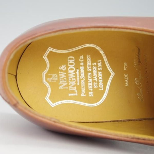 ほぼ未使用★(英)ニュー&リングウッド SIZE 7【貴重★42ND ROYAL HIGHLAND別注/リーガル製】QA31/Vフロント/茶/New&Lingwood★g723