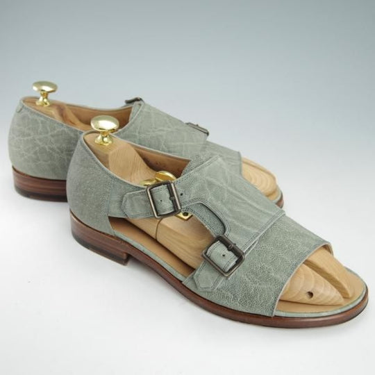 新品★(伊)F.LLIジャコメッティ SIZE 40【定価￥132,000-★象革/エレファントレザー】FG330/サンダル/メンズ/Giacometti★g726