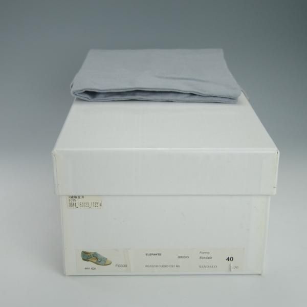 新品★(伊)F.LLIジャコメッティ SIZE 40【定価￥132,000-★象革/エレファントレザー】FG330/サンダル/メンズ/Giacometti★g726