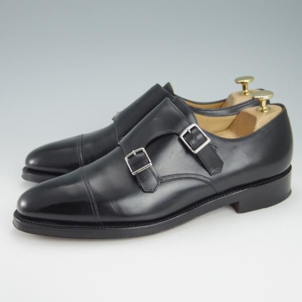 ★ジョンロブ 7.5D【定価￥206,800-★WILLIAM/ウィリアム】9795Rラスト/ダブルモンク/カーフ/黒/JOHN LOBB★g728