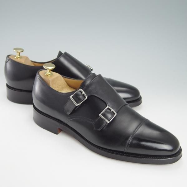 ★ジョンロブ 7.5D【定価￥206,800-★WILLIAM/ウィリアム】9795Rラスト/ダブルモンク/カーフ/黒/JOHN LOBB★g728