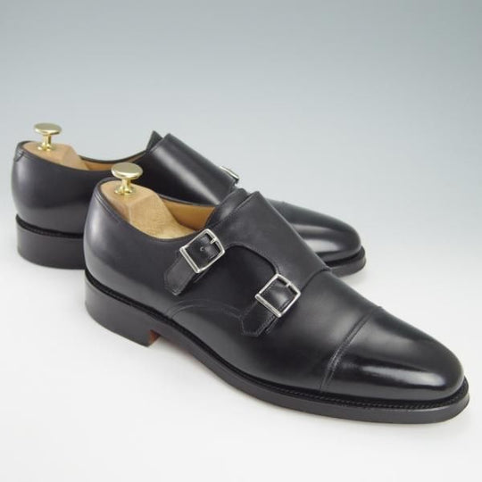 ★ジョンロブ 7.5D【定価￥206,800-★WILLIAM/ウィリアム】9795Rラスト/ダブルモンク/カーフ/黒/JOHN LOBB★g728