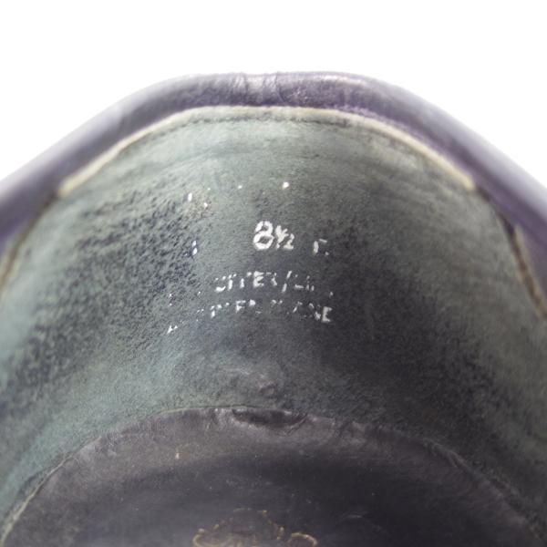 極上★クロケット&ジョーンズ 8.5E【定価￥74,800-★RICHMOND/314ラスト】コインローファー/スエード/紺/メンズ/Crockett&Jones★g730