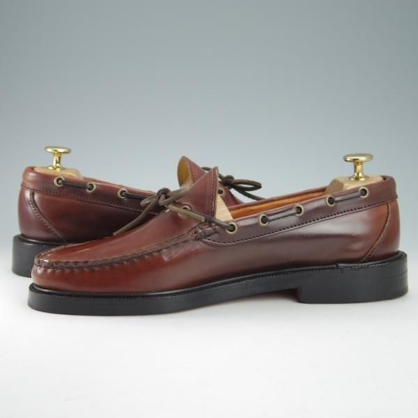 未使用★(米)YUKETEN/ユケテン 8.5C【定価￥118,800-★コードバン仕様/(米)ホーウィン社】705/モカシン/ローファー/赤茶/メンズ★g731