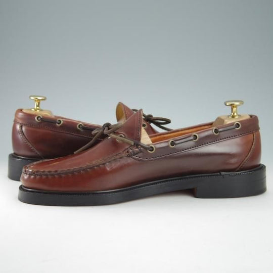 未使用★(米)YUKETEN/ユケテン 8.5C【定価￥118,800-★コードバン仕様/(米)ホーウィン社】705/モカシン/ローファー/赤茶/メンズ★g731