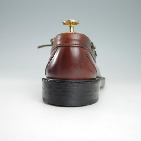 未使用★(米)YUKETEN/ユケテン 8.5C【定価￥118,800-★コードバン仕様/(米)ホーウィン社】705/モカシン/ローファー/赤茶/メンズ★g731