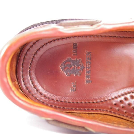 未使用★(米)YUKETEN/ユケテン 8.5C【定価￥118,800-★コードバン仕様/(米)ホーウィン社】705/モカシン/ローファー/赤茶/メンズ★g731