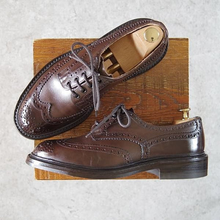 極上★トリッカーズ SIZE 7【定価￥90,200-★ダイナイトソール仕様/BOURTON/バートン】5633/カントリーシューズ/濃茶/Tricker's★g736