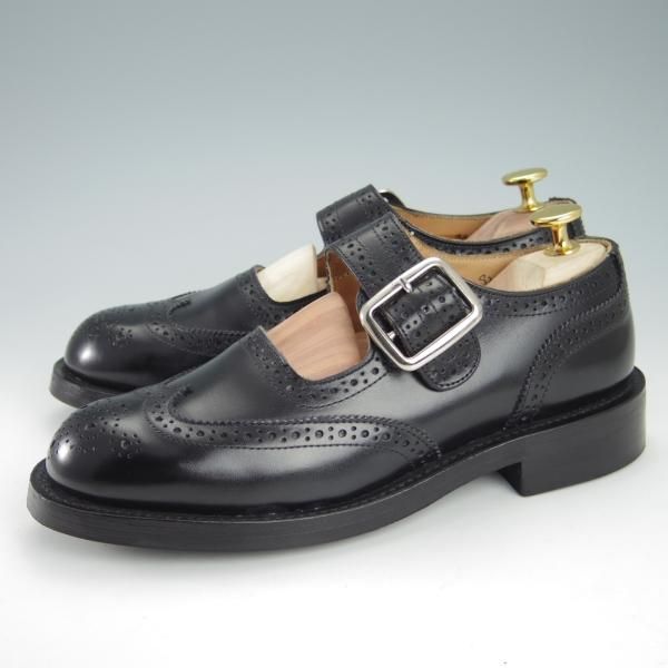 ★トリッカーズ(レディース) SIZE 5.5(左)/6(右)【定価￥82,500-★ダイナイトソール/MARRY JANE/メリージェーン】L6011/黒/Tricker's★g737