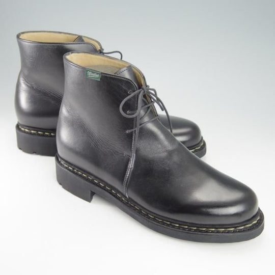 新品★パラブーツ SIZE 6.5【定価￥71,500-★ブロワ/BLOIS】TEXソール/チャッカブーツ/リスレザー/NOIRE/黒/Paraboot★g741