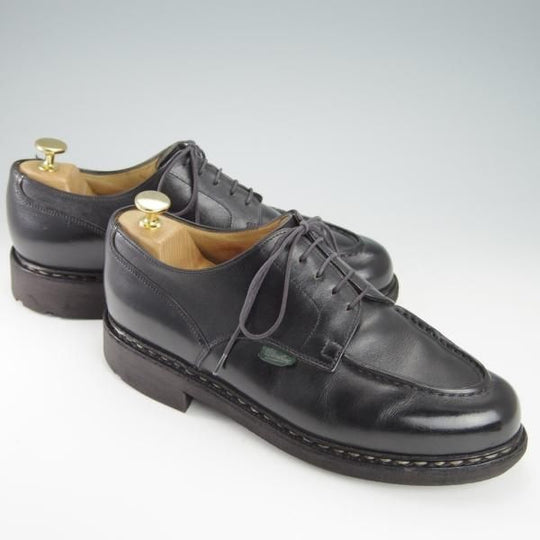 ★パラブーツ SIZE 7.5【定価￥71,500-★シャンボード/CHAMBORD】TEXソール/リスレザー/NOIR/黒/Uチップ/メンズ/Paraboot★g742