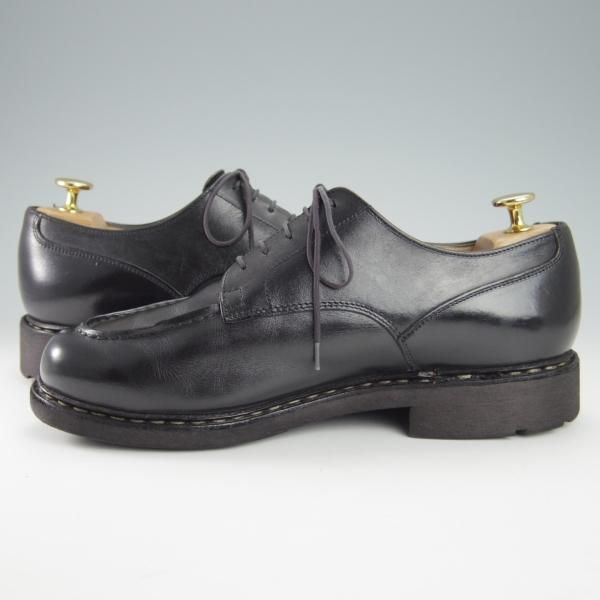 ★パラブーツ SIZE 7.5【定価￥71,500-★シャンボード/CHAMBORD】TEXソール/リスレザー/NOIR/黒/Uチップ/メンズ/Paraboot★g742