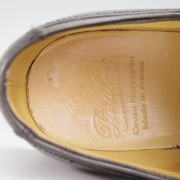 ★パラブーツ SIZE 7.5【定価￥71,500-★シャンボード/CHAMBORD】TEXソール/リスレザー/NOIR/黒/Uチップ/メンズ/Paraboot★g742