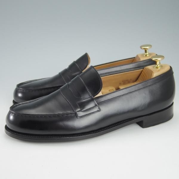 極美品★J.M.ウェストン 8D【定価￥121,000-★180/コインローファー】41ラスト/ボックスカーフ/黒/メンズ/Weston/ウエストン★g743