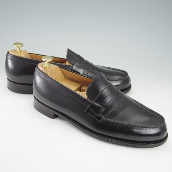 極美品★J.M.ウェストン 8D【定価￥121,000-★180/コインローファー】41ラスト/ボックスカーフ/黒/メンズ/Weston/ウエストン★g743