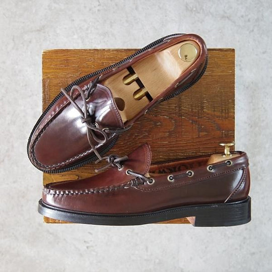 未使用★(米)YUKETEN/ユケテン 8C【定価￥118,800-★コードバン仕様/(米)ホーウィン社】705/モカシン/ローファー/赤茶/メンズ★g747