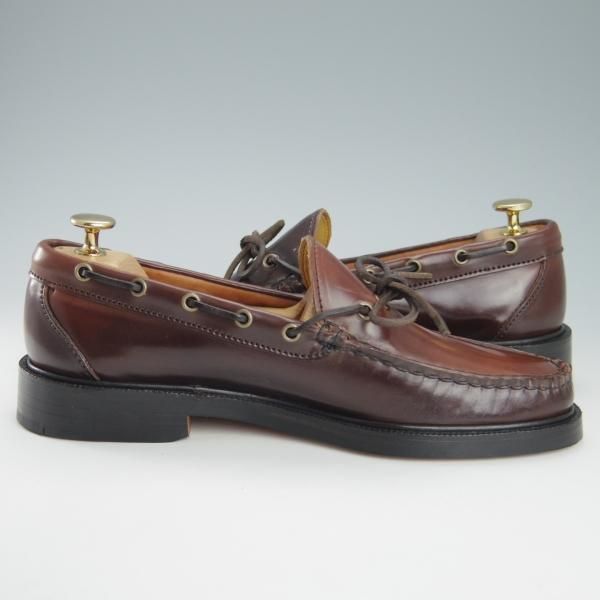 未使用★(米)YUKETEN/ユケテン 8C【定価￥118,800-★コードバン仕様/(米)ホーウィン社】705/モカシン/ローファー/赤茶/メンズ★g747