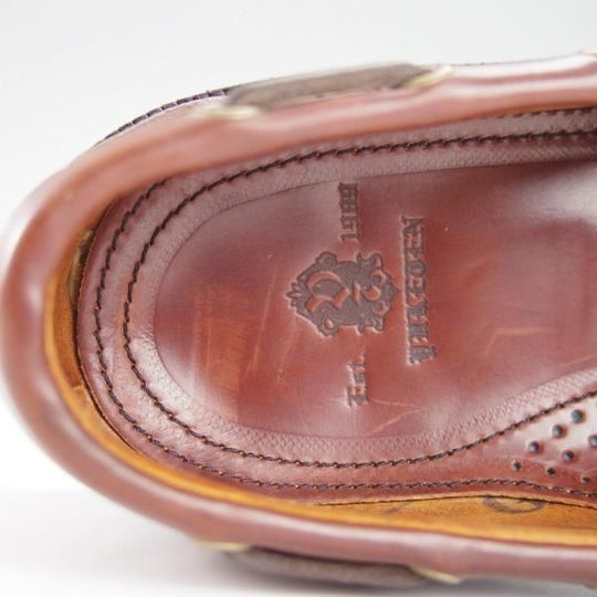 未使用★(米)YUKETEN/ユケテン 8C【定価￥118,800-★コードバン仕様/(米)ホーウィン社】705/モカシン/ローファー/赤茶/メンズ★g747